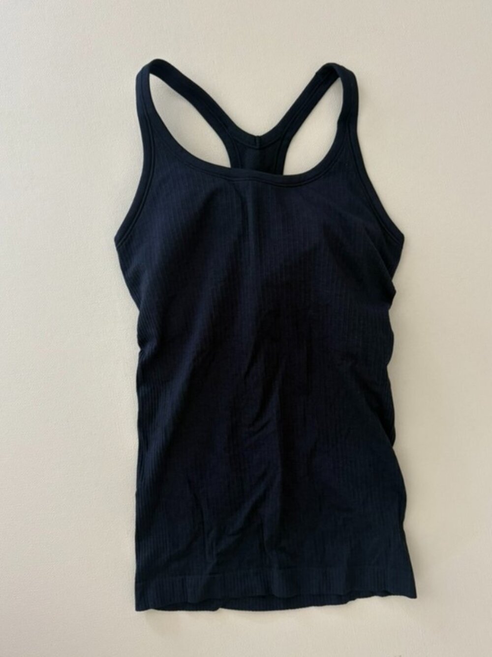 Lululemon dark gray/black Racerback Athletic Tank Top Size 6
